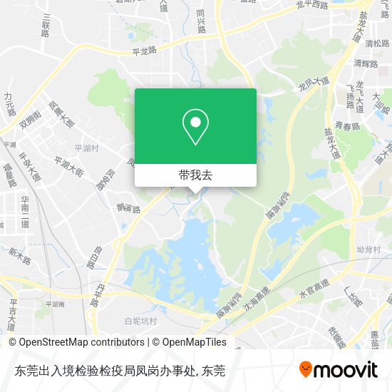 东莞出入境检验检疫局凤岗办事处地图