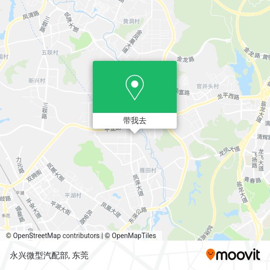 永兴微型汽配部地图