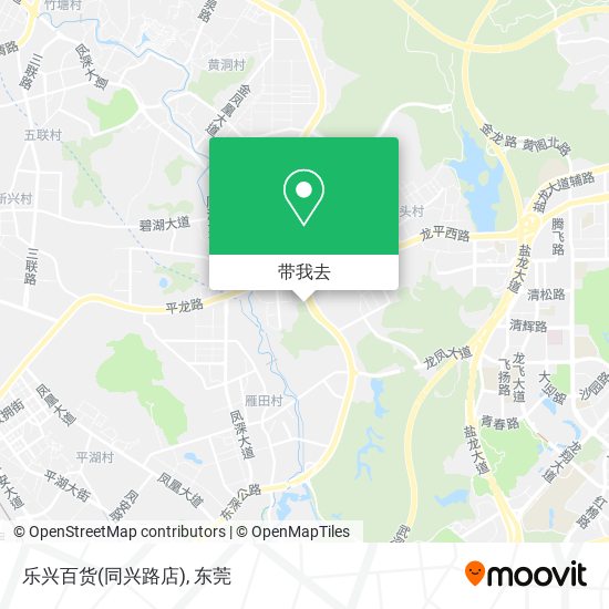 乐兴百货(同兴路店)地图