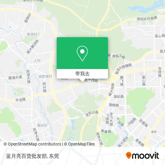 蓝月亮百货批发部地图