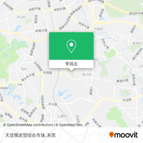 天堂围农贸综合市场地图