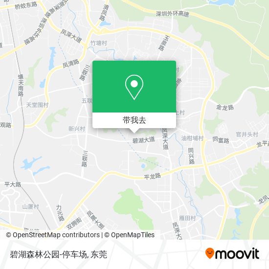 碧湖森林公园-停车场地图