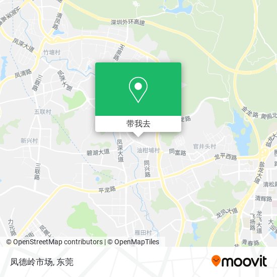 凤德岭市场地图