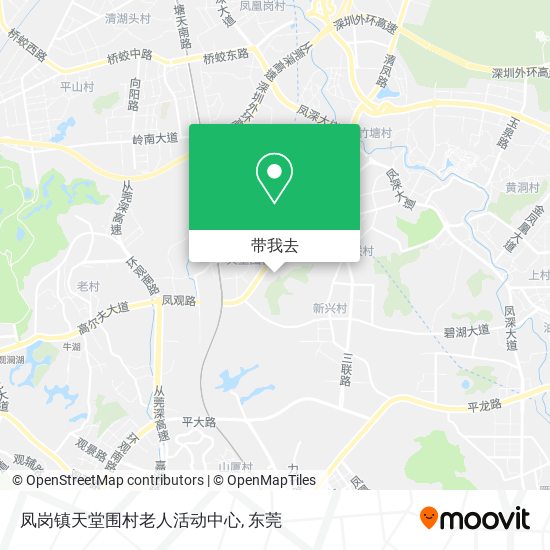 凤岗镇天堂围村老人活动中心地图