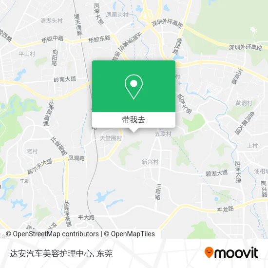 达安汽车美容护理中心地图