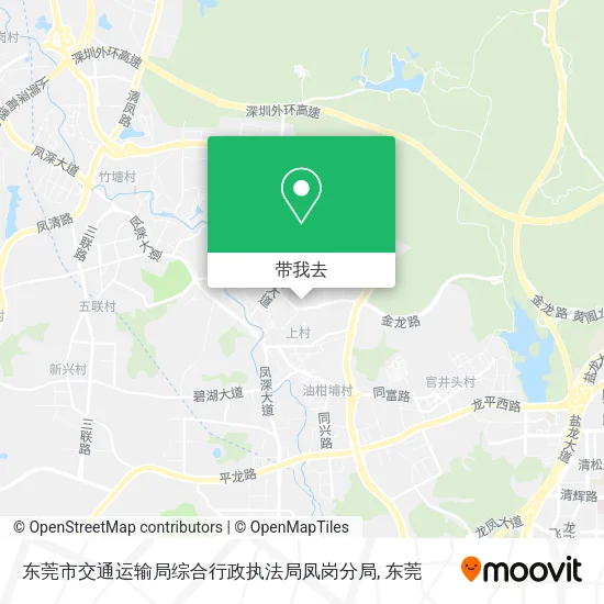 东莞市交通运输局综合行政执法局凤岗分局地图