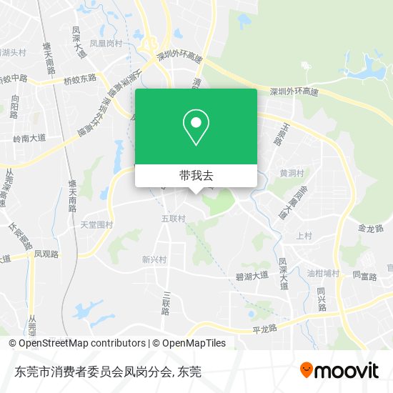 东莞市消费者委员会凤岗分会地图
