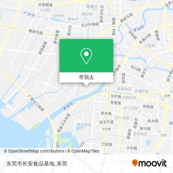 东莞市长安食品基地地图