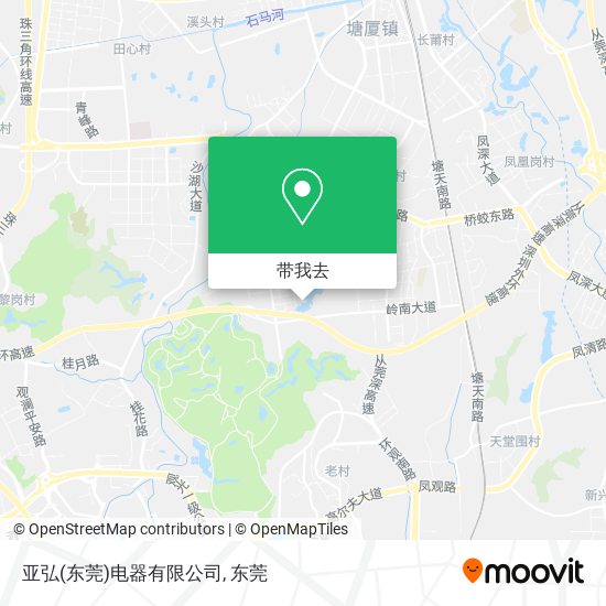 亚弘(东莞)电器有限公司地图