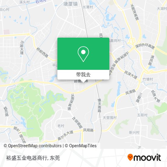 裕盛五金电器商行地图