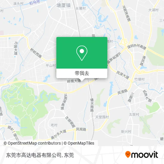 东莞市高达电器有限公司地图