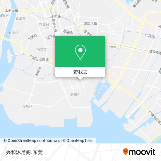 兴和沐足阁地图