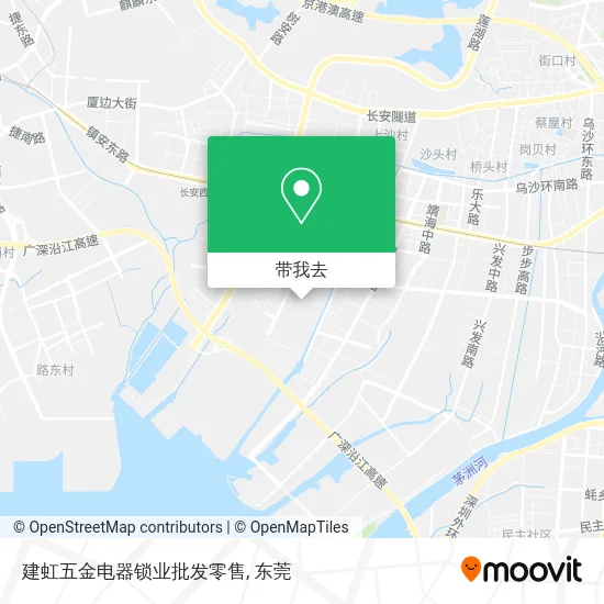 建虹五金电器锁业批发零售地图