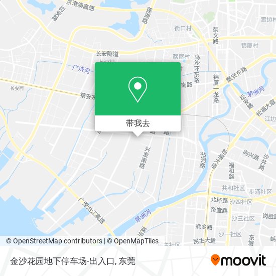 金沙花园地下停车场-出入口地图