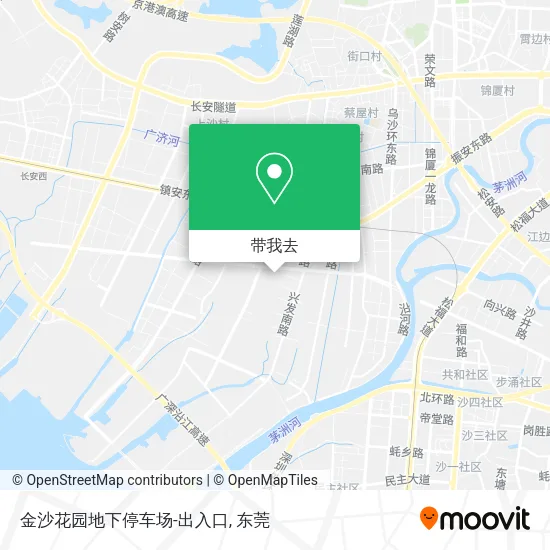 金沙花园地下停车场-出入口地图