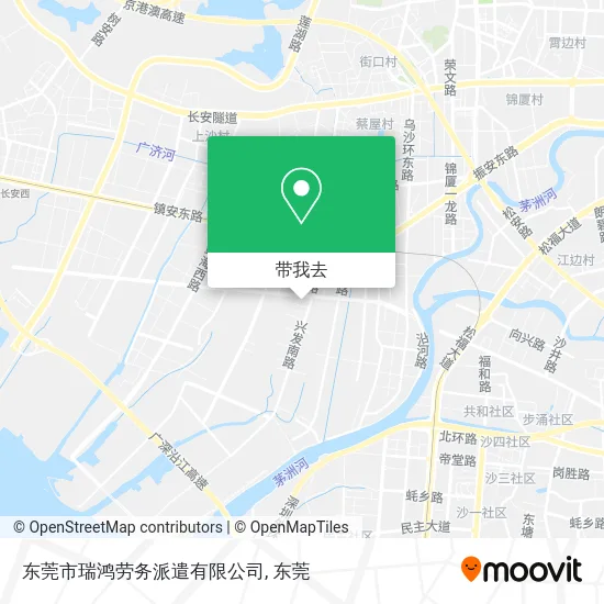 东莞市瑞鸿劳务派遣有限公司地图