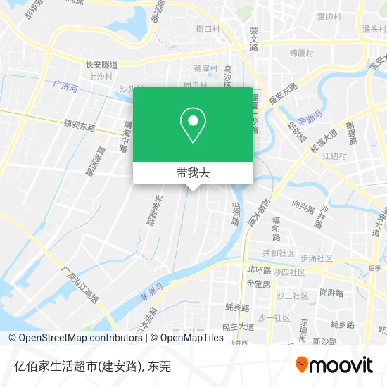 亿佰家生活超市(建安路)地图