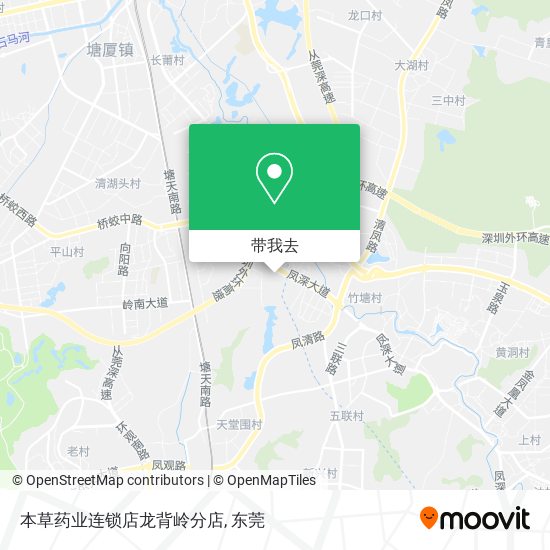 本草药业连锁店龙背岭分店地图