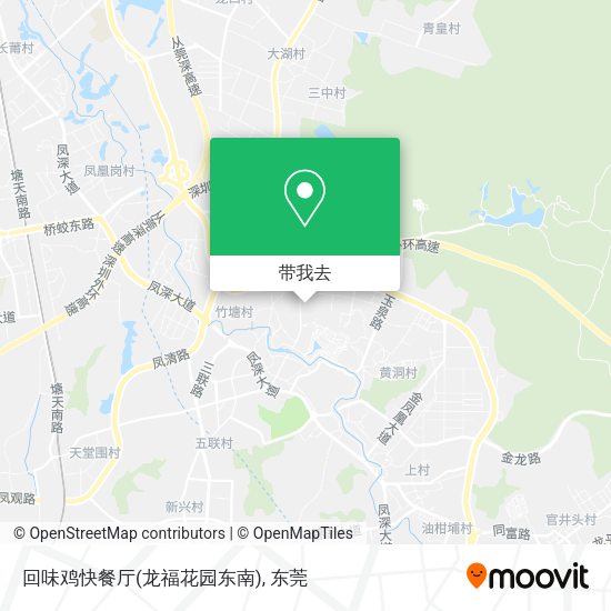 回味鸡快餐厅(龙福花园东南)地图