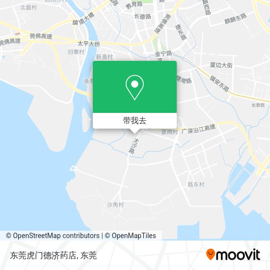 东莞虎门德济药店地图