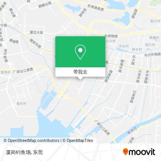 厦岗钓鱼场地图