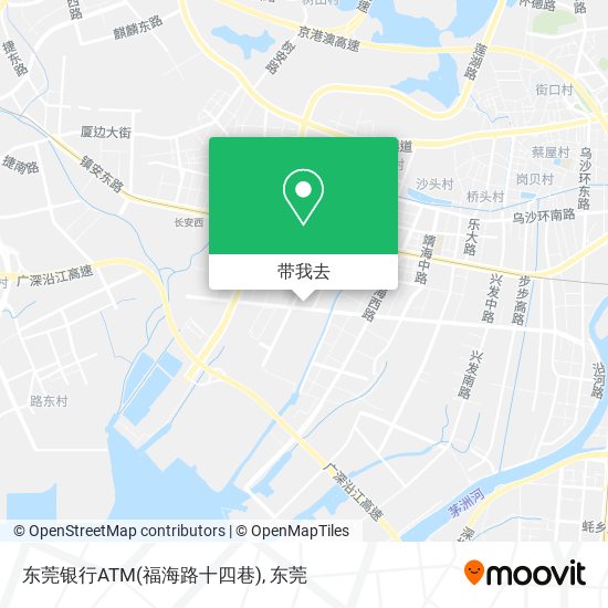 东莞银行ATM(福海路十四巷)地图