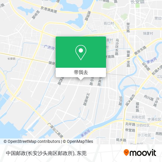 中国邮政(长安沙头南区邮政所)地图