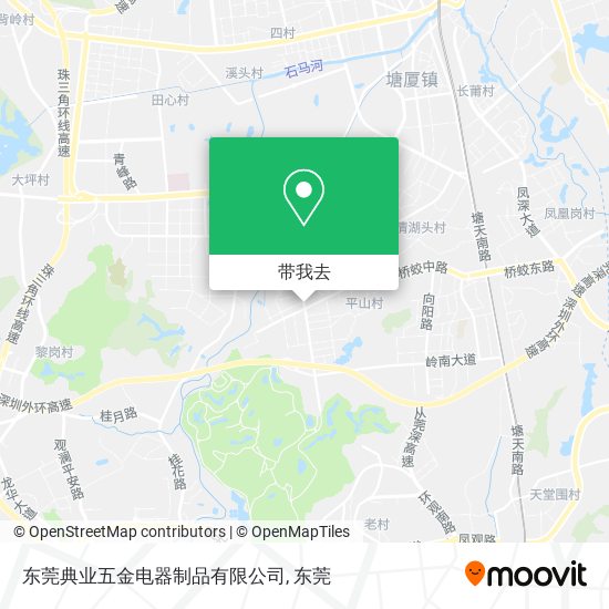 东莞典业五金电器制品有限公司地图