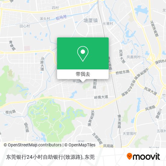 东莞银行24小时自助银行(致源路)地图