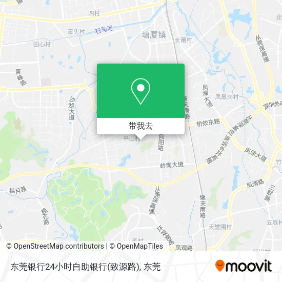 东莞银行24小时自助银行(致源路)地图
