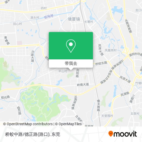 桥蛟中路/德正路(路口)地图