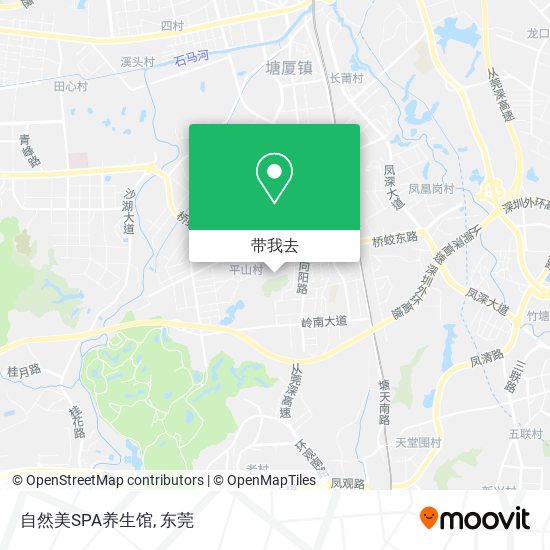 自然美SPA养生馆地图