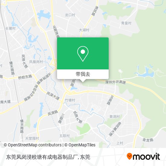 东莞凤岗浸校塘有成电器制品厂地图