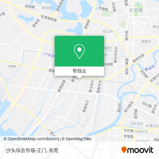 沙头综合市场-正门地图