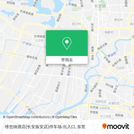 维也纳酒店(长安振安店)停车场-出入口地图