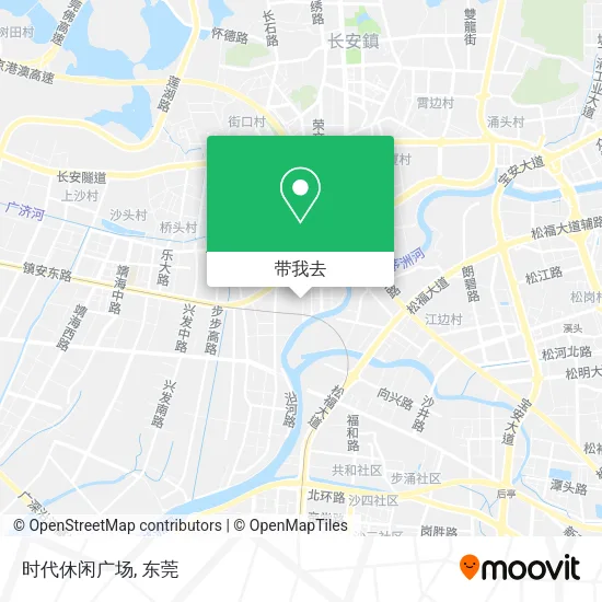 时代休闲广场地图