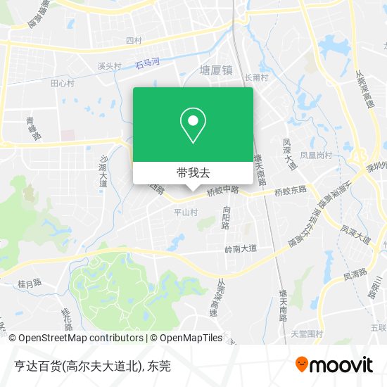 亨达百货(高尔夫大道北)地图