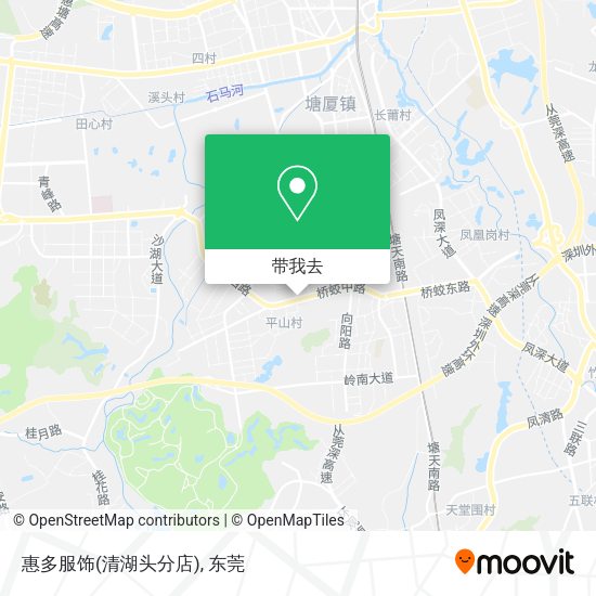 惠多服饰(清湖头分店)地图