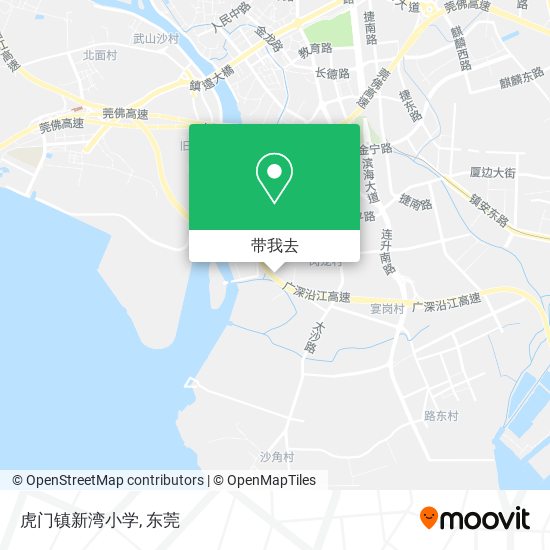 虎门镇新湾小学地图