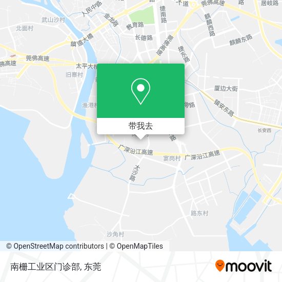 南栅工业区门诊部地图