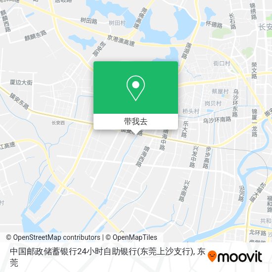 中国邮政储蓄银行24小时自助银行(东莞上沙支行)地图