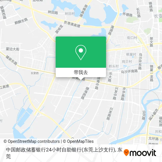 中国邮政储蓄银行24小时自助银行(东莞上沙支行)地图