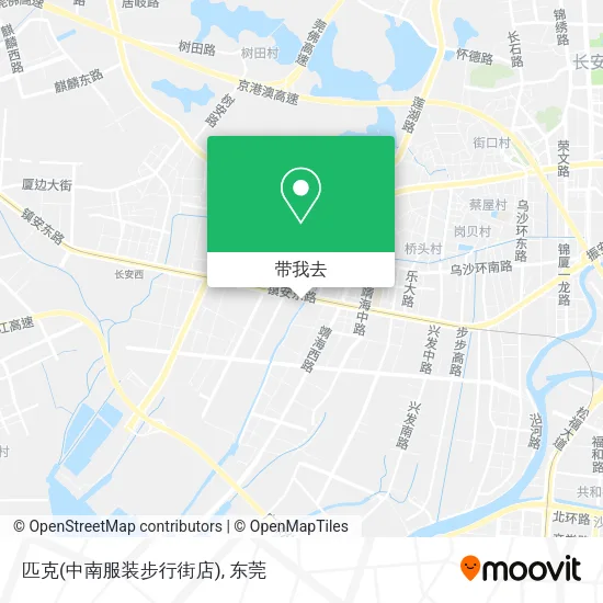 匹克(中南服装步行街店)地图