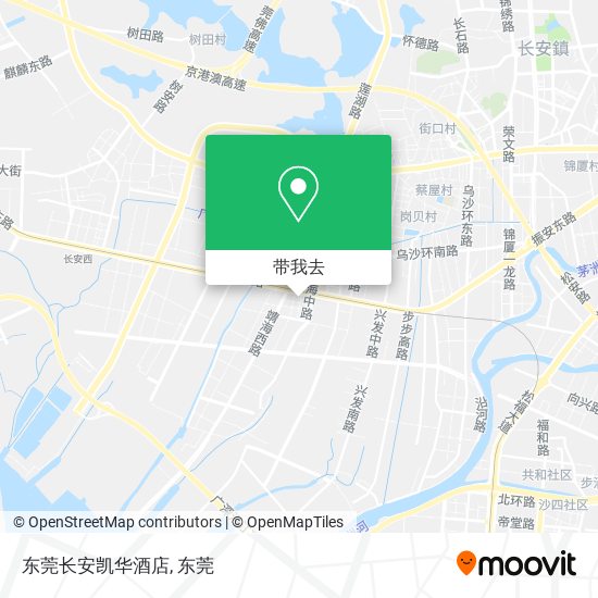 东莞长安凯华酒店地图