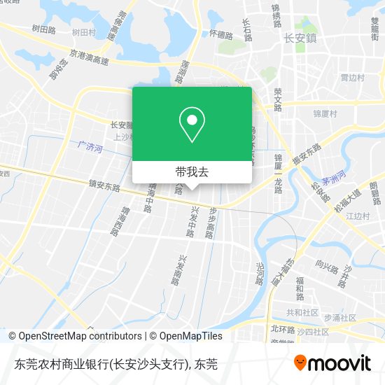 东莞农村商业银行(长安沙头支行)地图
