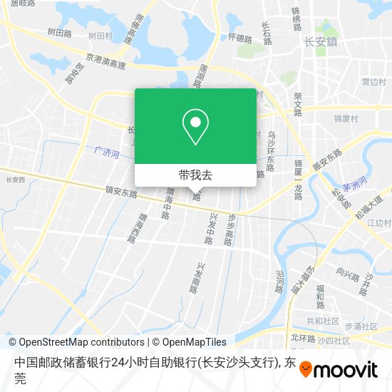 中国邮政储蓄银行24小时自助银行(长安沙头支行)地图
