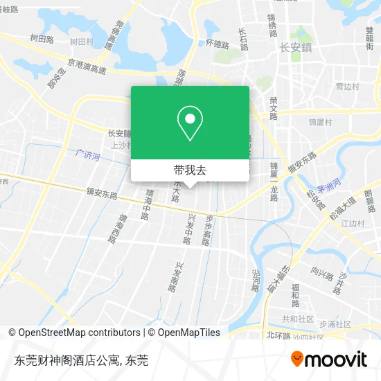 东莞财神阁酒店公寓地图