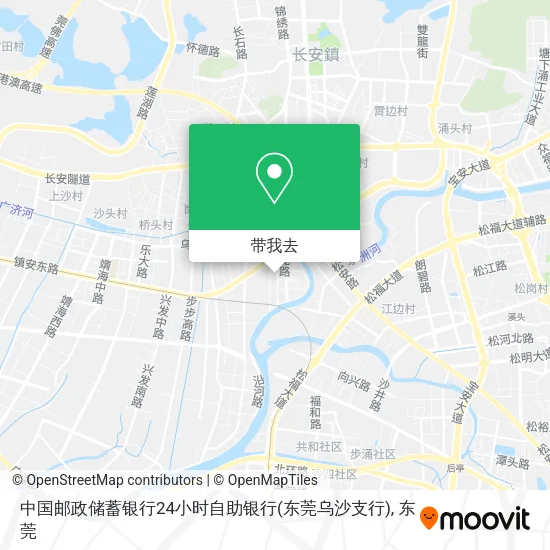 中国邮政储蓄银行24小时自助银行(东莞乌沙支行)地图