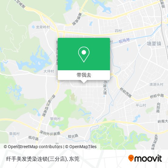 纤手美发烫染连锁(三分店)地图