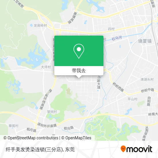 纤手美发烫染连锁(三分店)地图